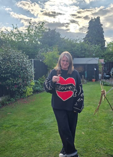 Customer photo review of The Young Hearts Jumper - Black