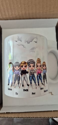 Customer photo review of Jusqu'à 7 Amies | Mug Personnalisé
