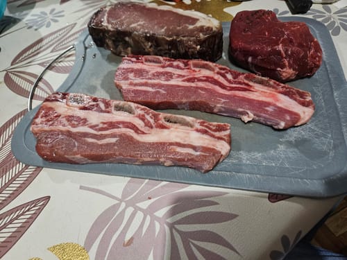 Reseña con foto de un cliente sobre New York Steak Dry Aged