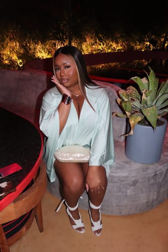 Customer photo review of ISLA MINI DRESS - LIGHT MINT GREEN