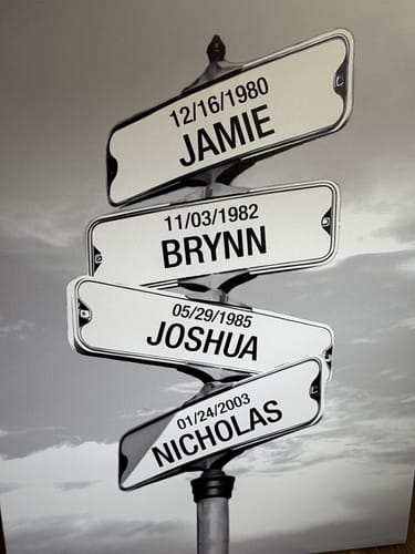 Regina F. review of My Street Sign Custom Children Names Personalized Canvas Print image 1 out of 1