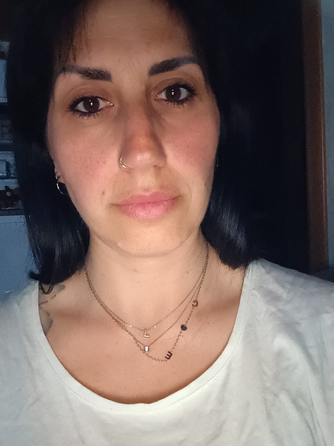 Customer photo review of Collana Personalizzata con Iniziali Laterali