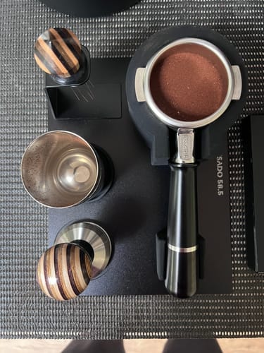Customer photo review of Pesado Portafilter Tamping Station