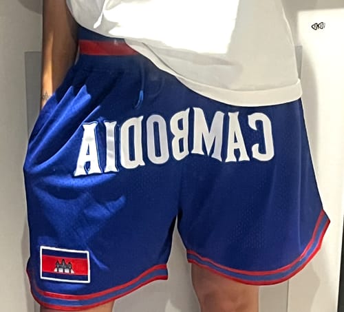 Customer photo review of Cambodia Basketball Shorts