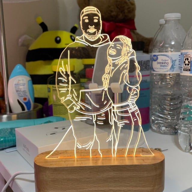 Customer photo review of Custom Photo 3D Lamp
