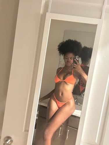 Customer photo review of 008 Micro Bikini Top - Sunburst Orange