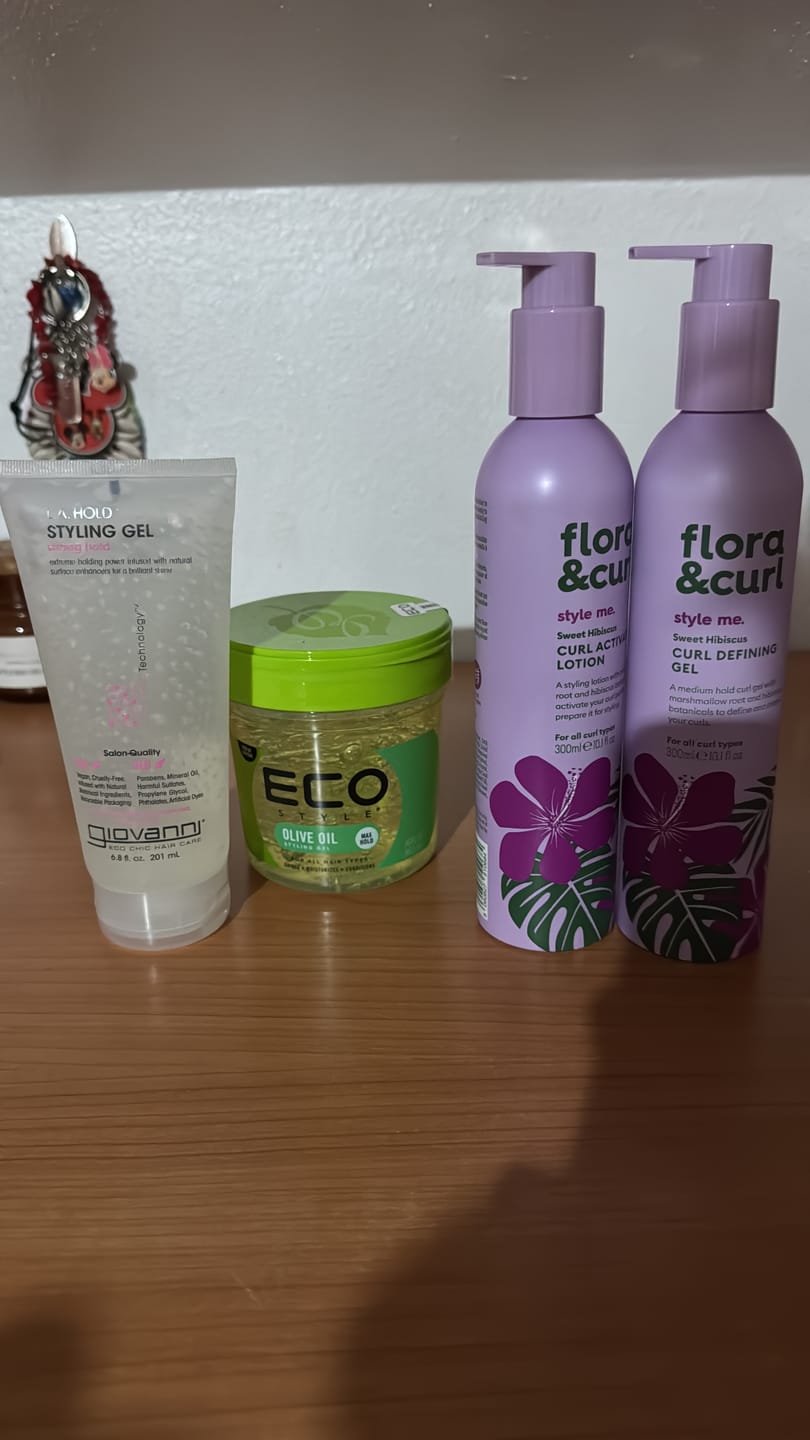 Customer photo review of Flora & Curl Style Me Sweet Hibiscus Curl Defining Gel 300ml