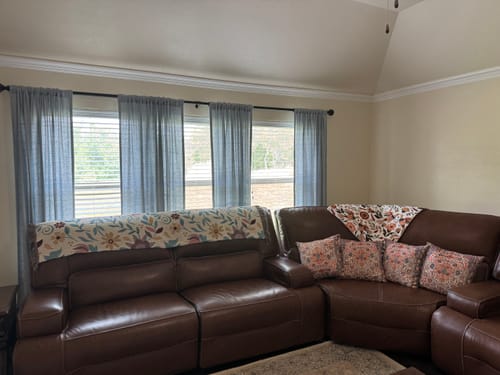 Customer photo review of Mexican Soft Flannel Blanket, 80x60 Inches with Otomi Art Design. Double-Sided Printing