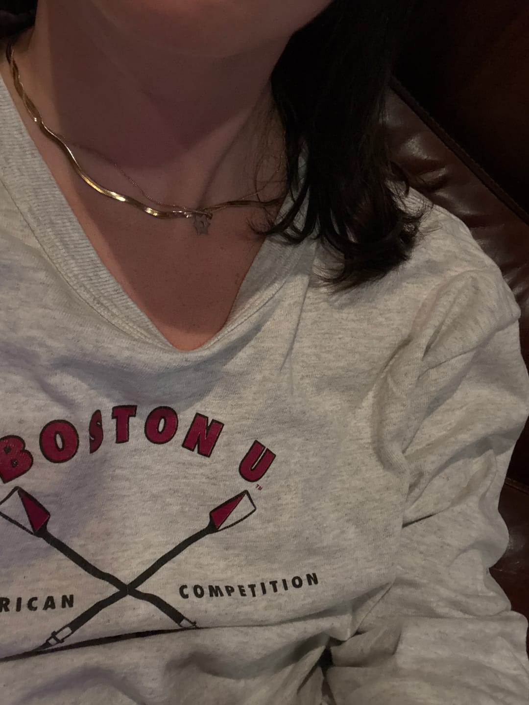 Customer photo review of Sarya Snake Chain Gold Necklace