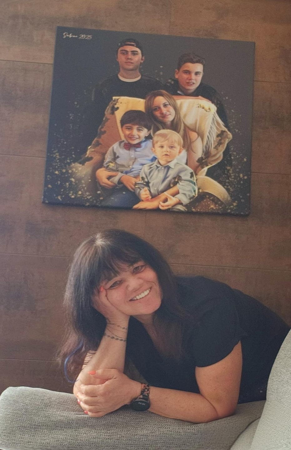 Customer photo review of Handgemaltes Haustierportrait auf Premium Leinwand im Realistischen Stil