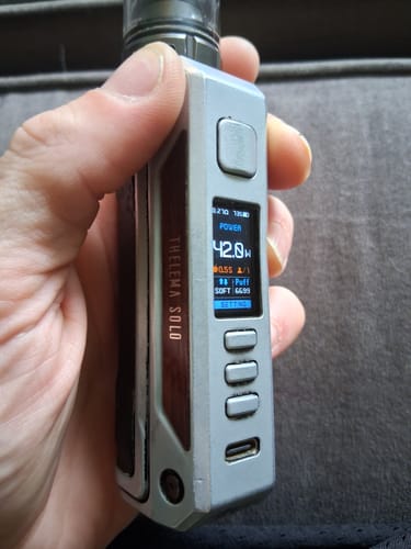 Customer photo review of Lost Vape Thelema Solo 100W Mod