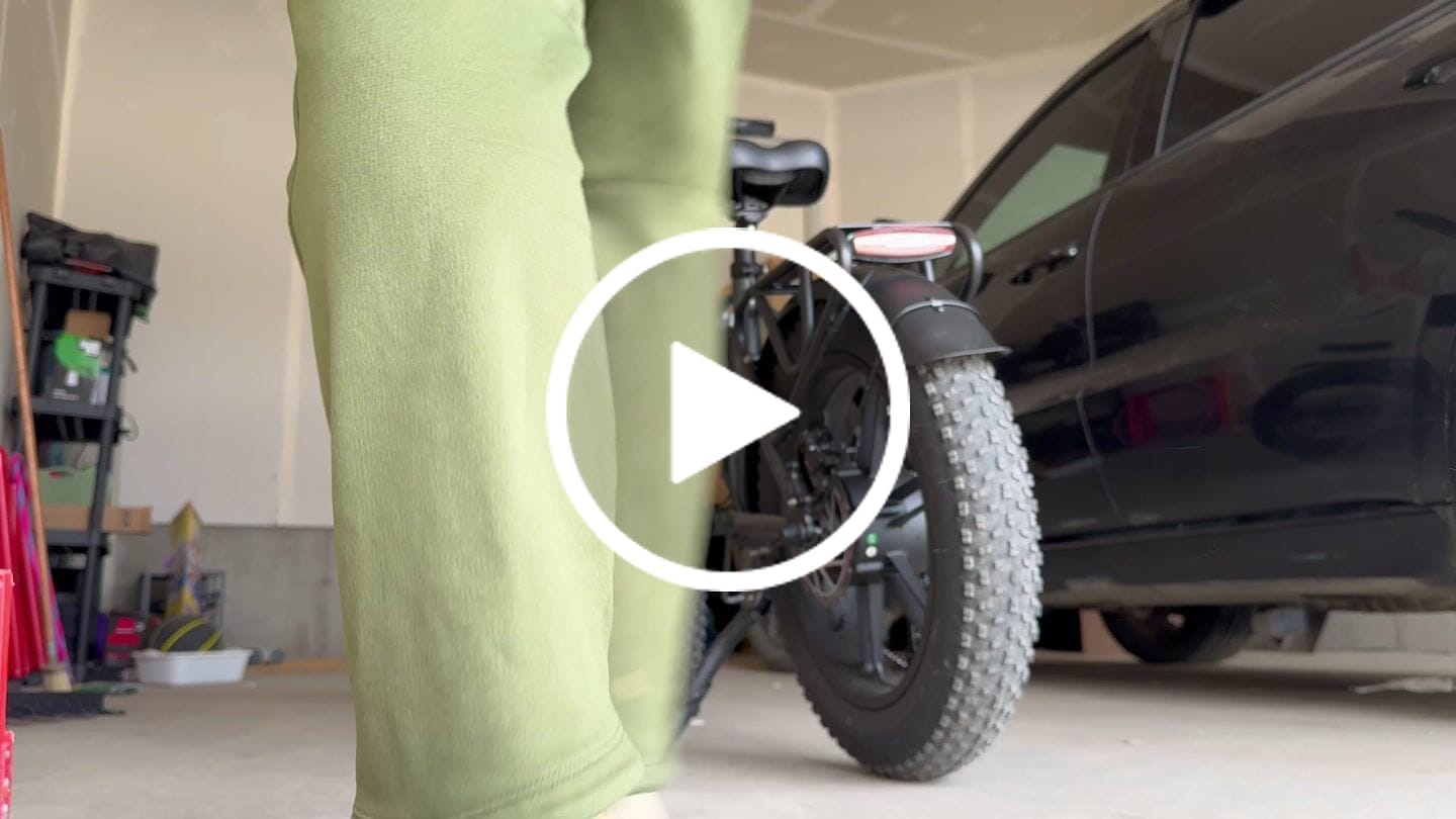 Customer video review of V3 2.0 Folding Fat Tires Adult All Terrain Electric Bike