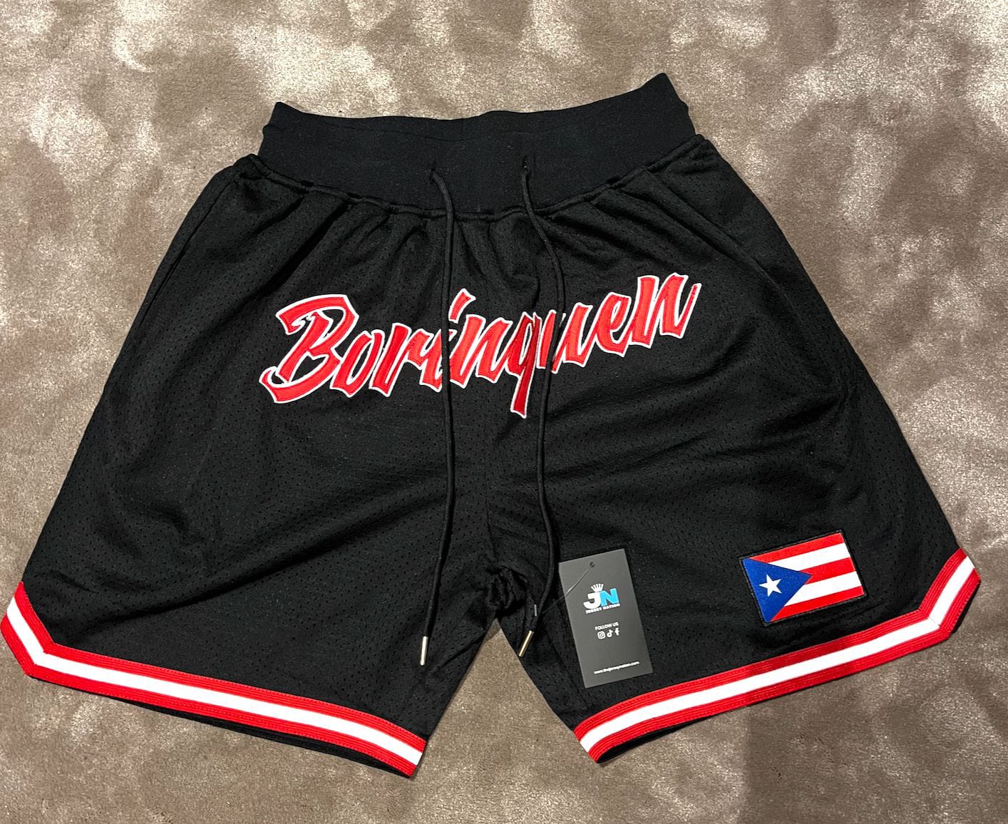 Customer photo review of Puerto Rico 'Borinquen' Basketball Shorts