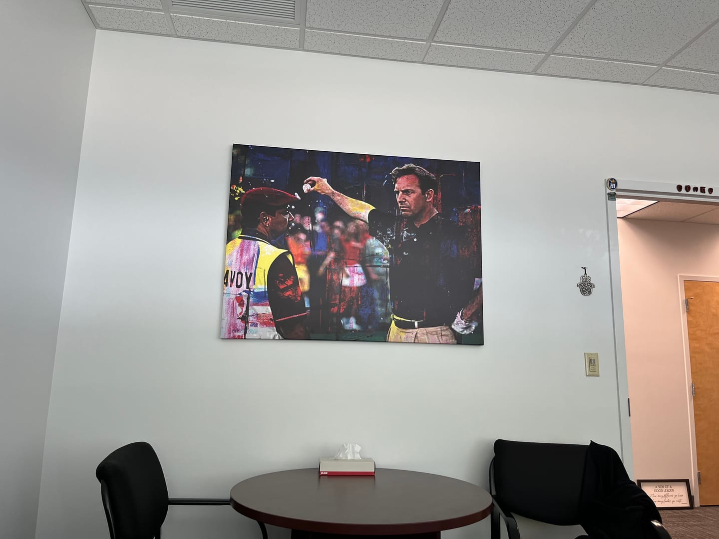 Customer photo review of Tin Cup Final Hole Wall Art