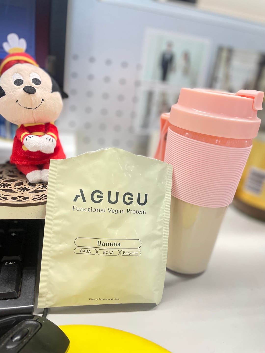 Customer photo review of 全素 豌豆蛋白飲－隨手包｜香蕉牛奶風味