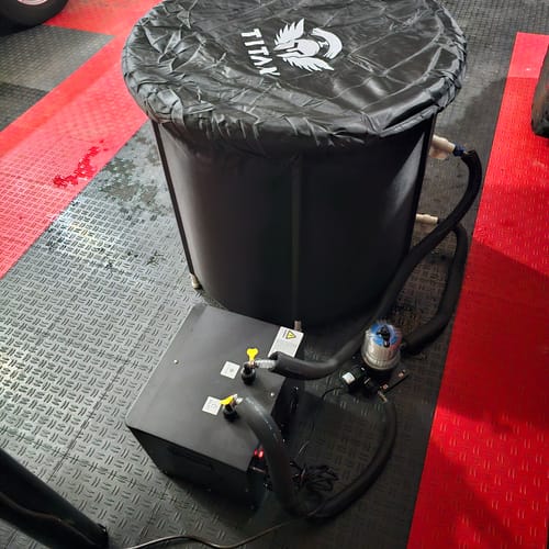 Customer photo review of Bravo Cold Plunge Tub + Chiller Bundle