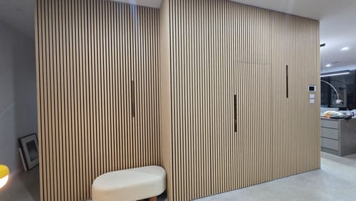 Customer photo review of Warm Oak | Acoustic Panel