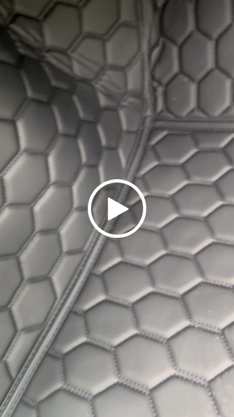 Customer video review of Corvette C8 Honeycomb Leather Floor Mat