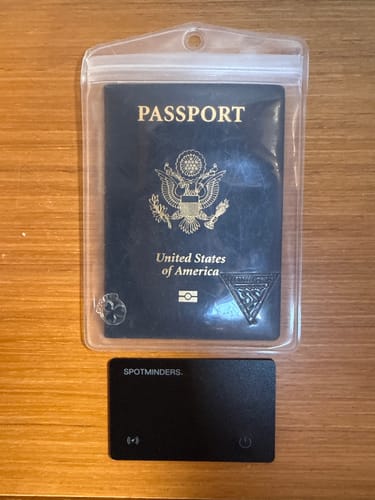 Customer photo review of SPOTMINDERS. Tracking card