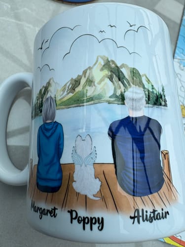Customer photo review of Couples with Pets Mug