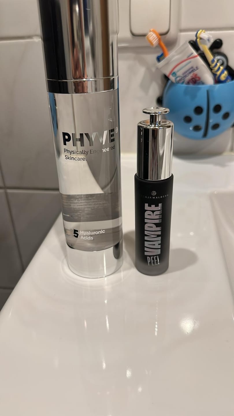 Customer photo review of VAMPIRE PEEL - Fruchtsäurepeeling + PHYVE - Hyaluron Serum