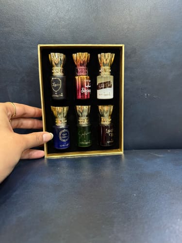 Customer photo review of Assorted Luxury Attar Perfume Gift Set (6 × 5.5Ml)