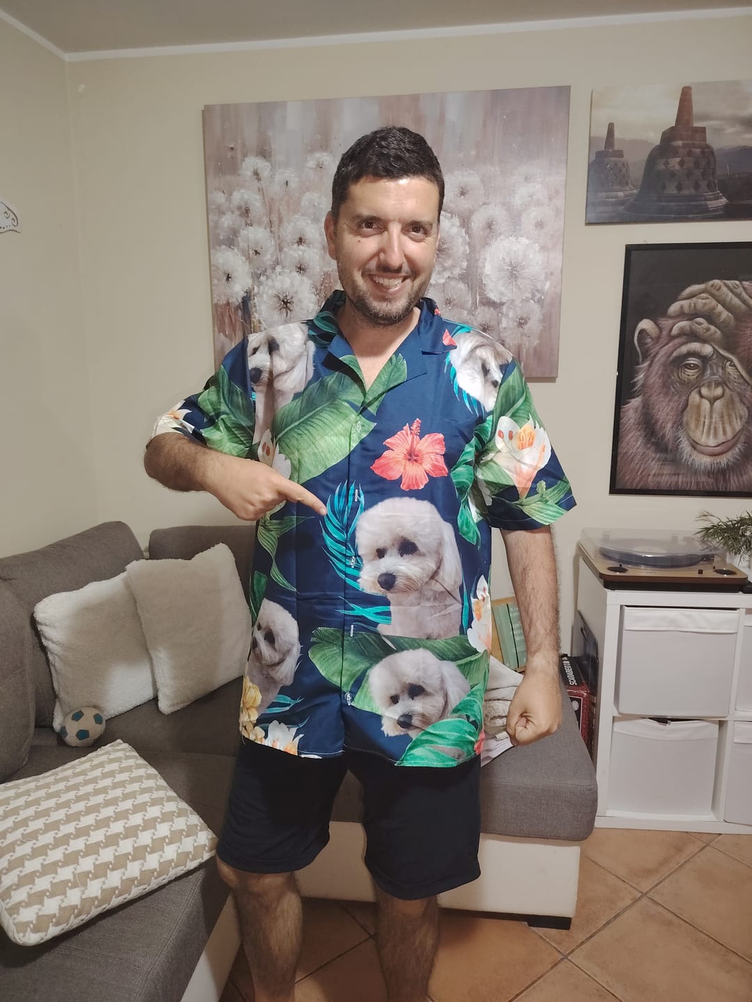 Customer photo review of La tua foto - Camicia hawaiana personalizzata