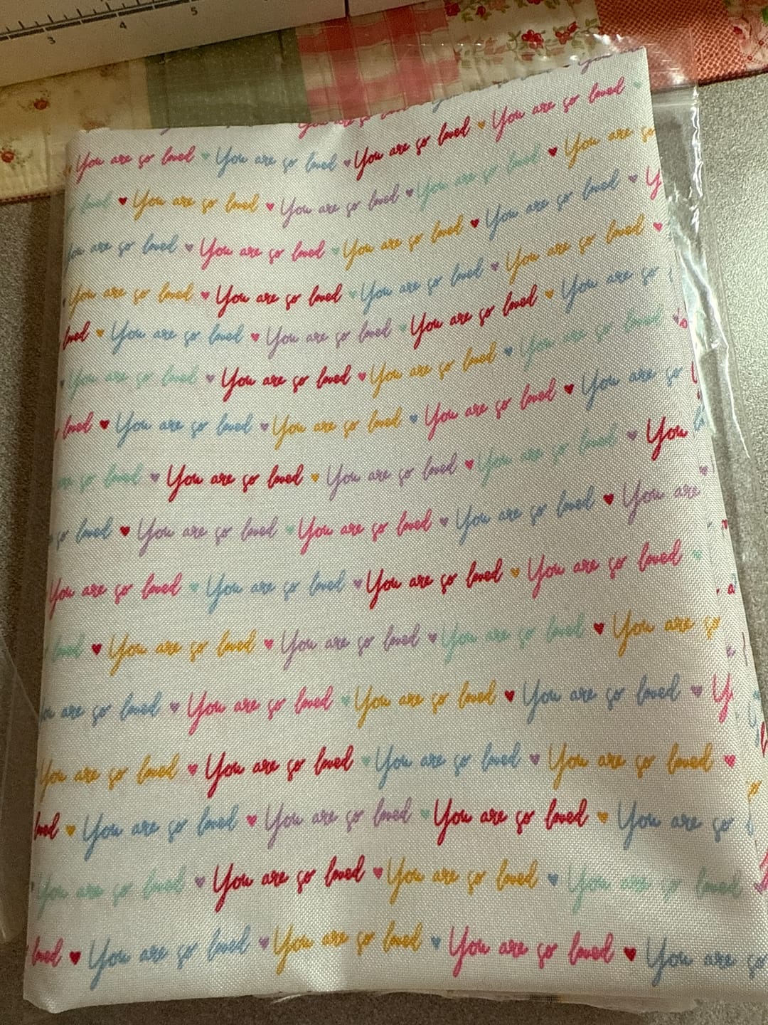 Customer photo review of You Are So Loved - Lightweight Water Resistant Canvas