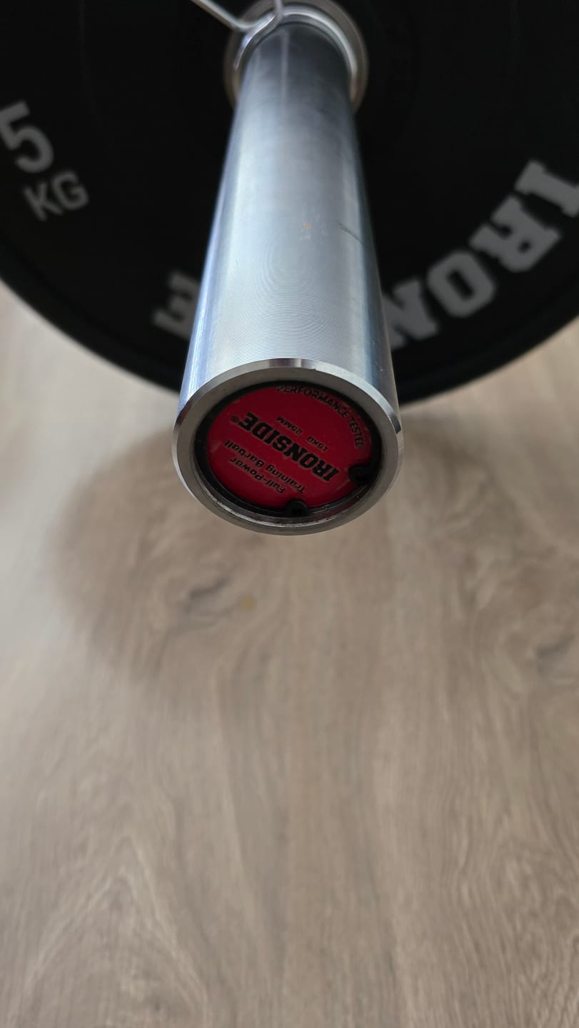 Customer photo review of Barra Olímpica 15 kg Fullpower Training (700 lb) IRONSIDE