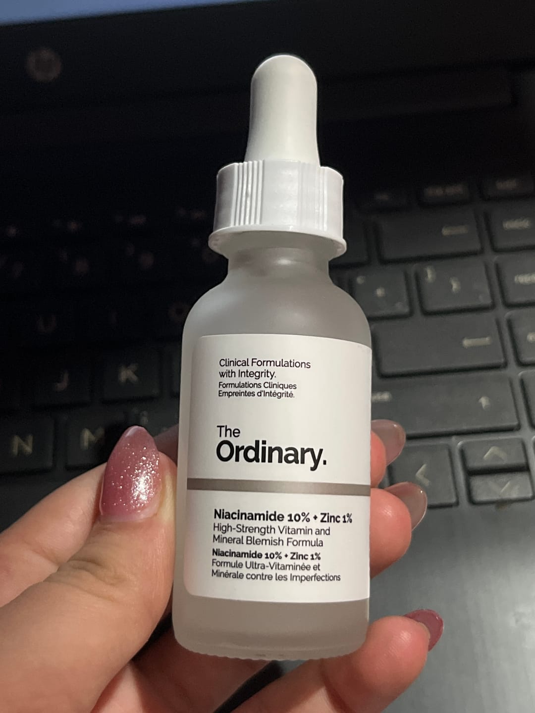 Customer photo review of Niacinamide 10% + Zinc 1% Oil Control Serum