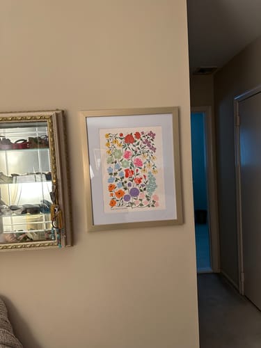 Customer photo review of 'In Bloom' Family Birth Flower Illustration