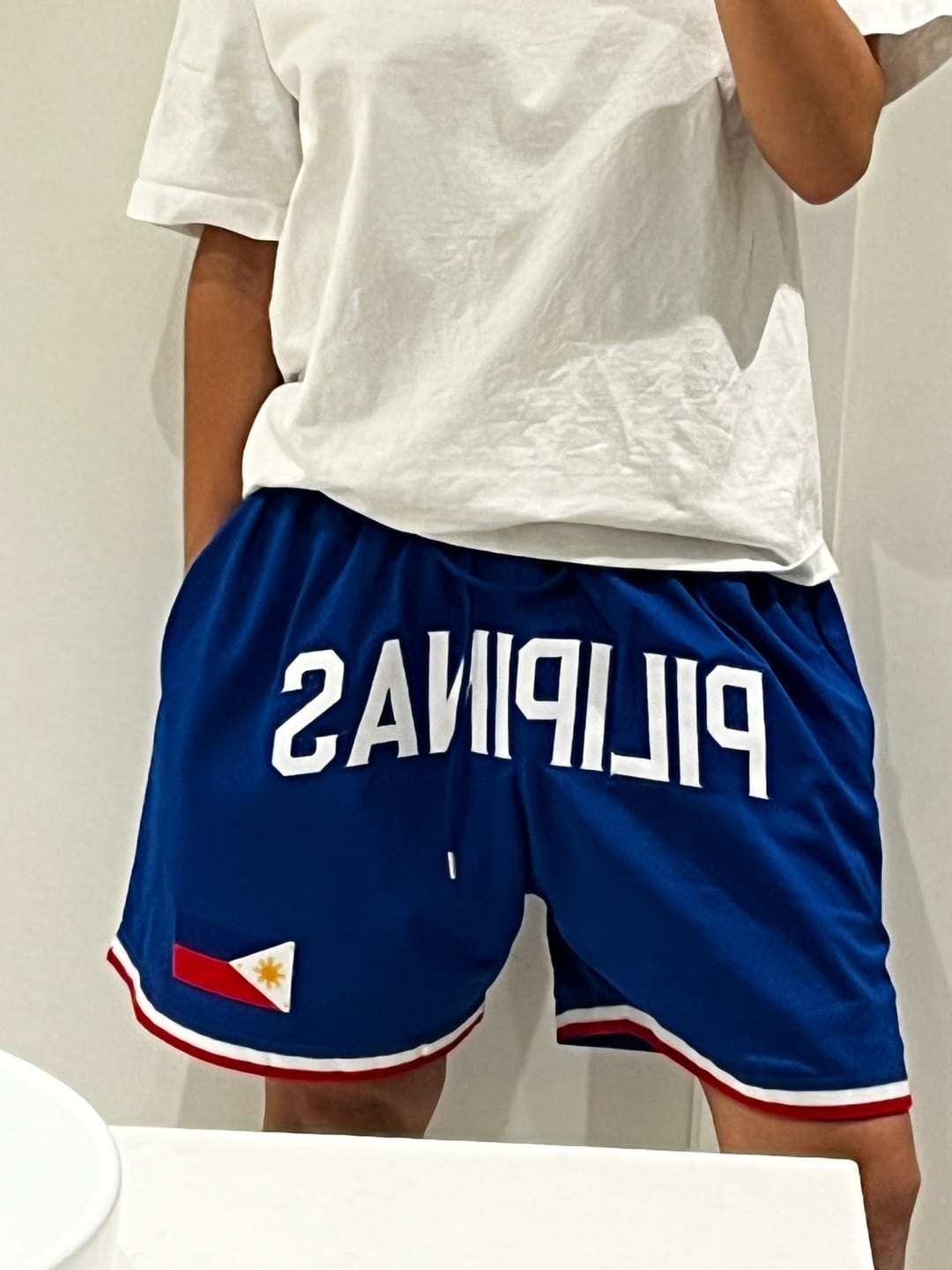 Customer photo review of Philippines Basketball Shorts