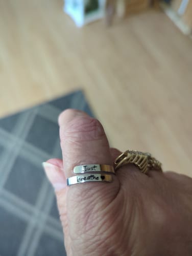 Customer photo review of Just Breathe Ring