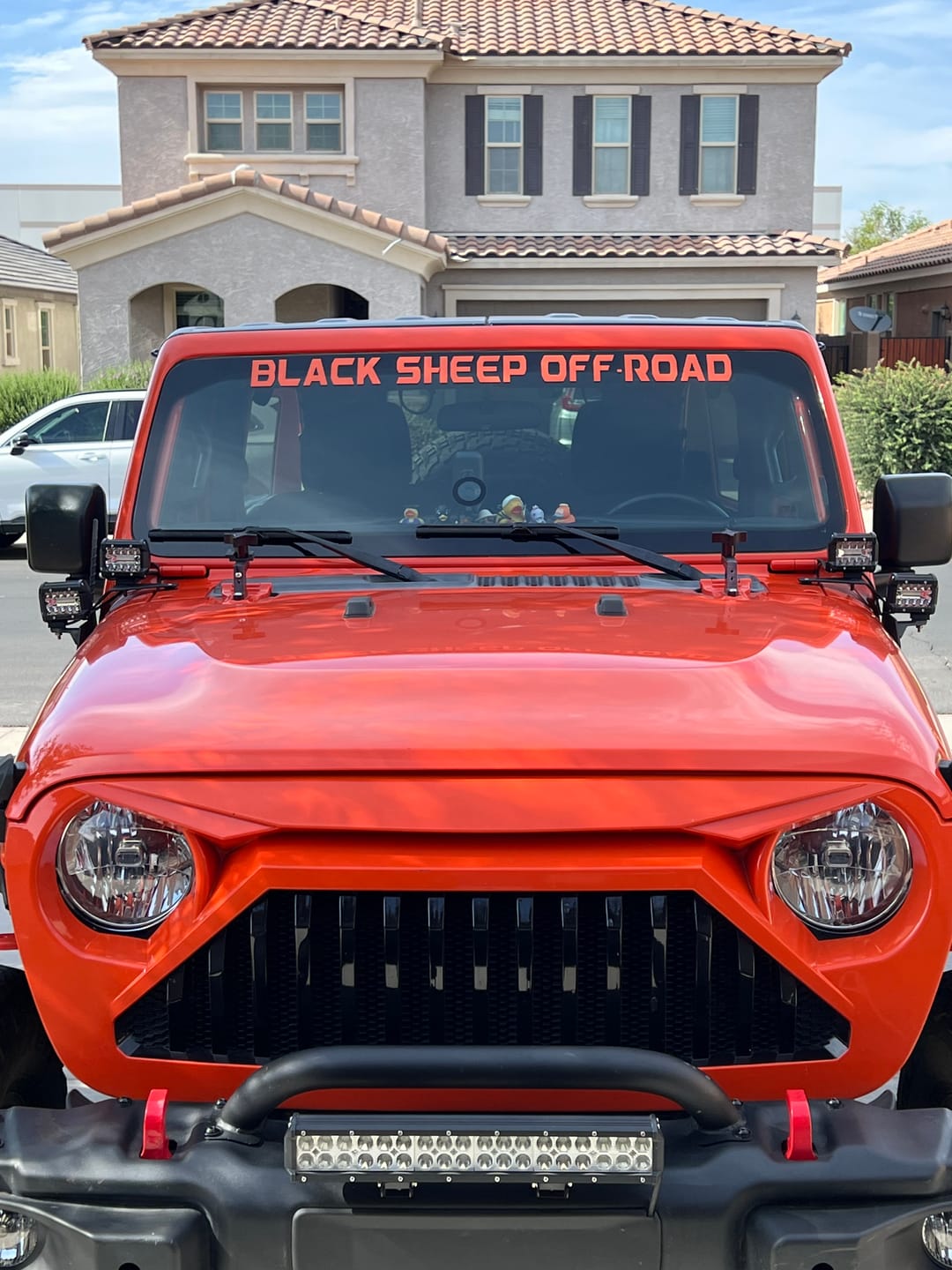 Customer photo review of Windshield Lettering