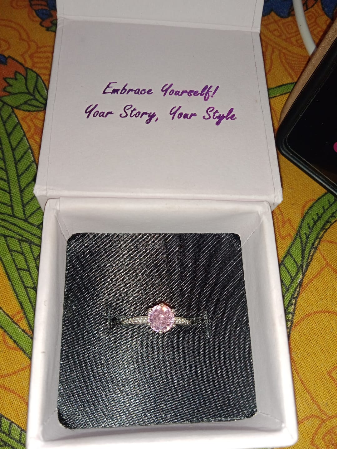 Customer photo review of Royal Solitaire Ring