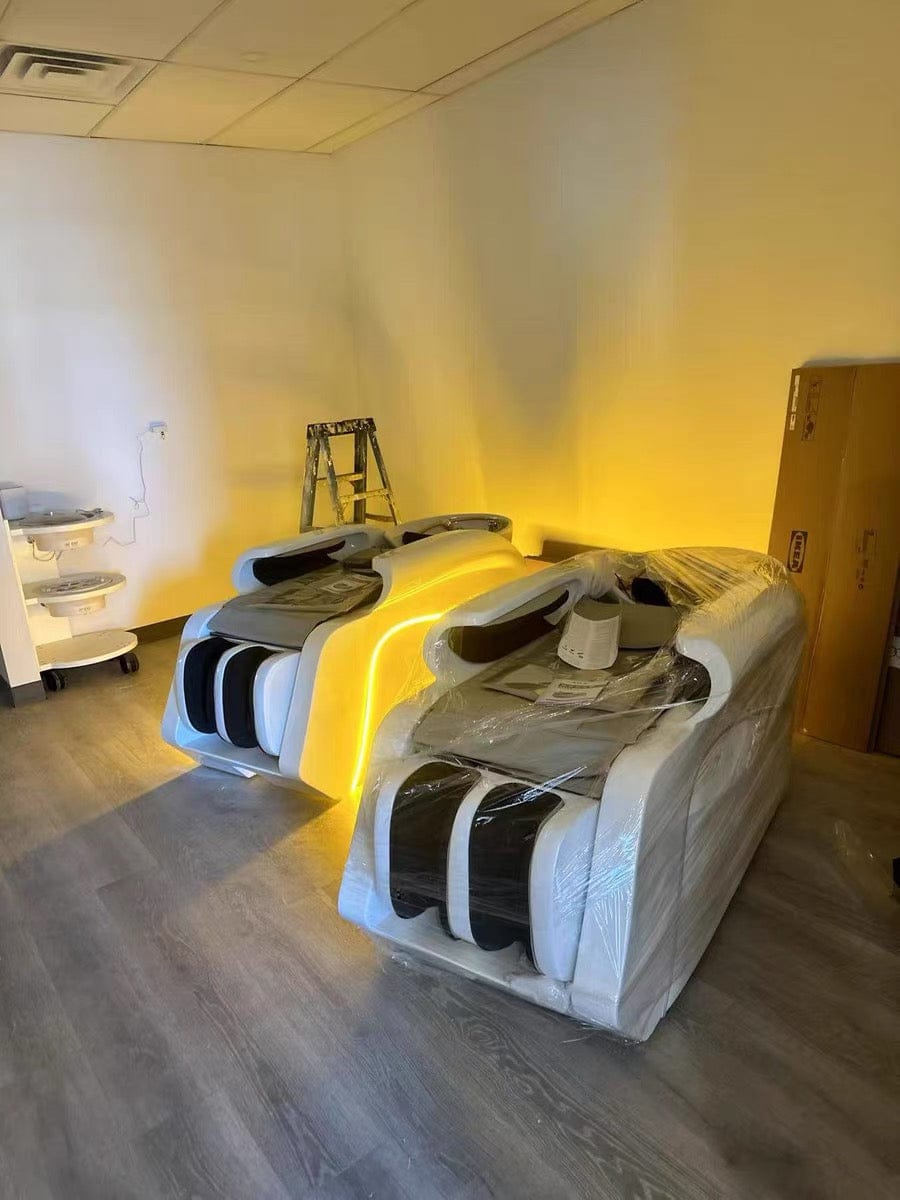Customer photo review of Shampoo Massage Bed With Water Circulation LED Ambient Light