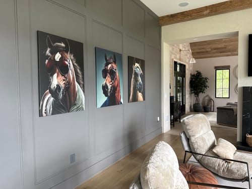 Customer photo review of Horse Wearing Glasses I