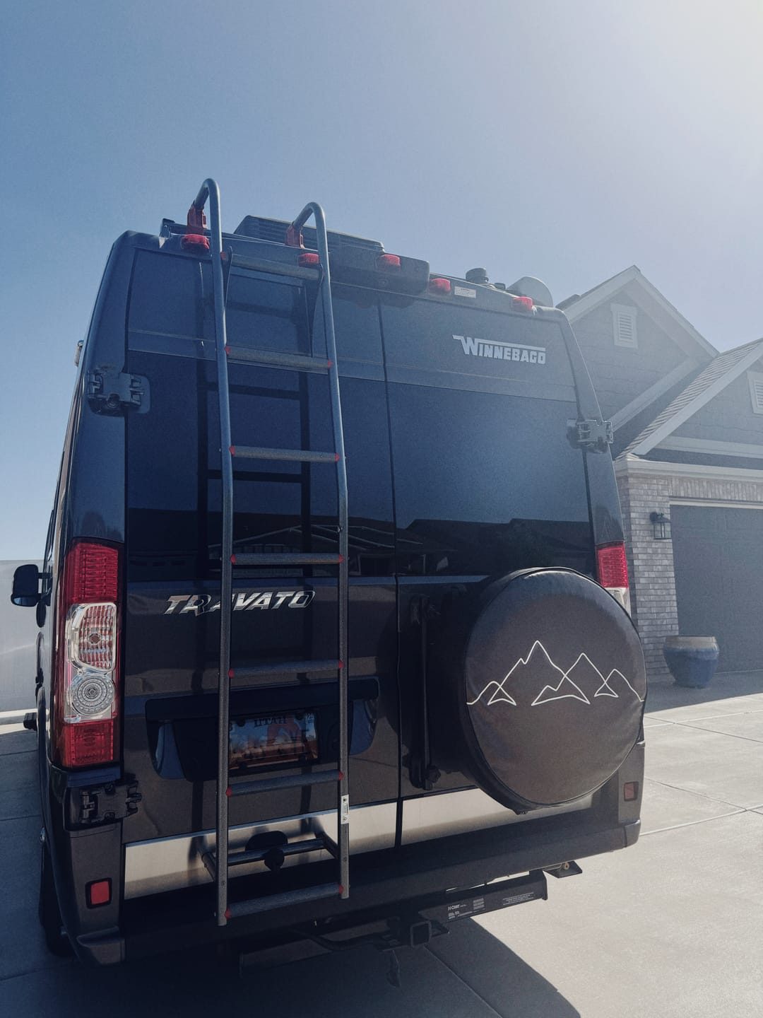 Customer photo review of Simple Mountain Spare Tire Cover Design - Custom Tire Covers For Jeeps, Broncos, Campers, RV, Motorcoach