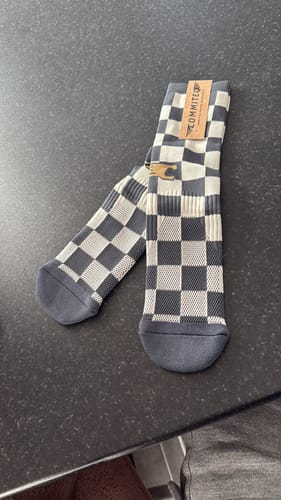 Customer photo review of Lucky Dip | Compression Shred Socks