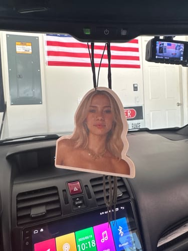 Customer photo review of Custom Car Air Freshener