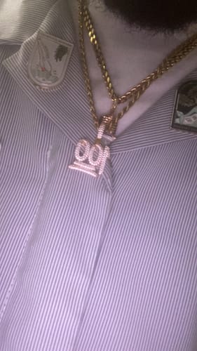 Customer photo review of Gold Micro 100 Emoji Pendant With Chain