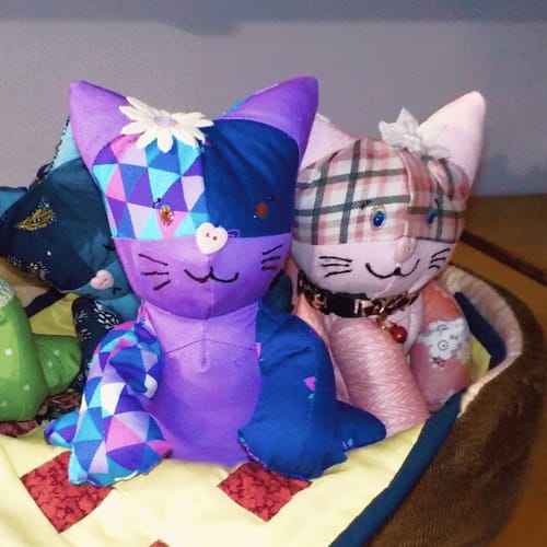 Customer photo review of Mrs. Quilty Quilted Plushies – Bundle of 11 Patterns