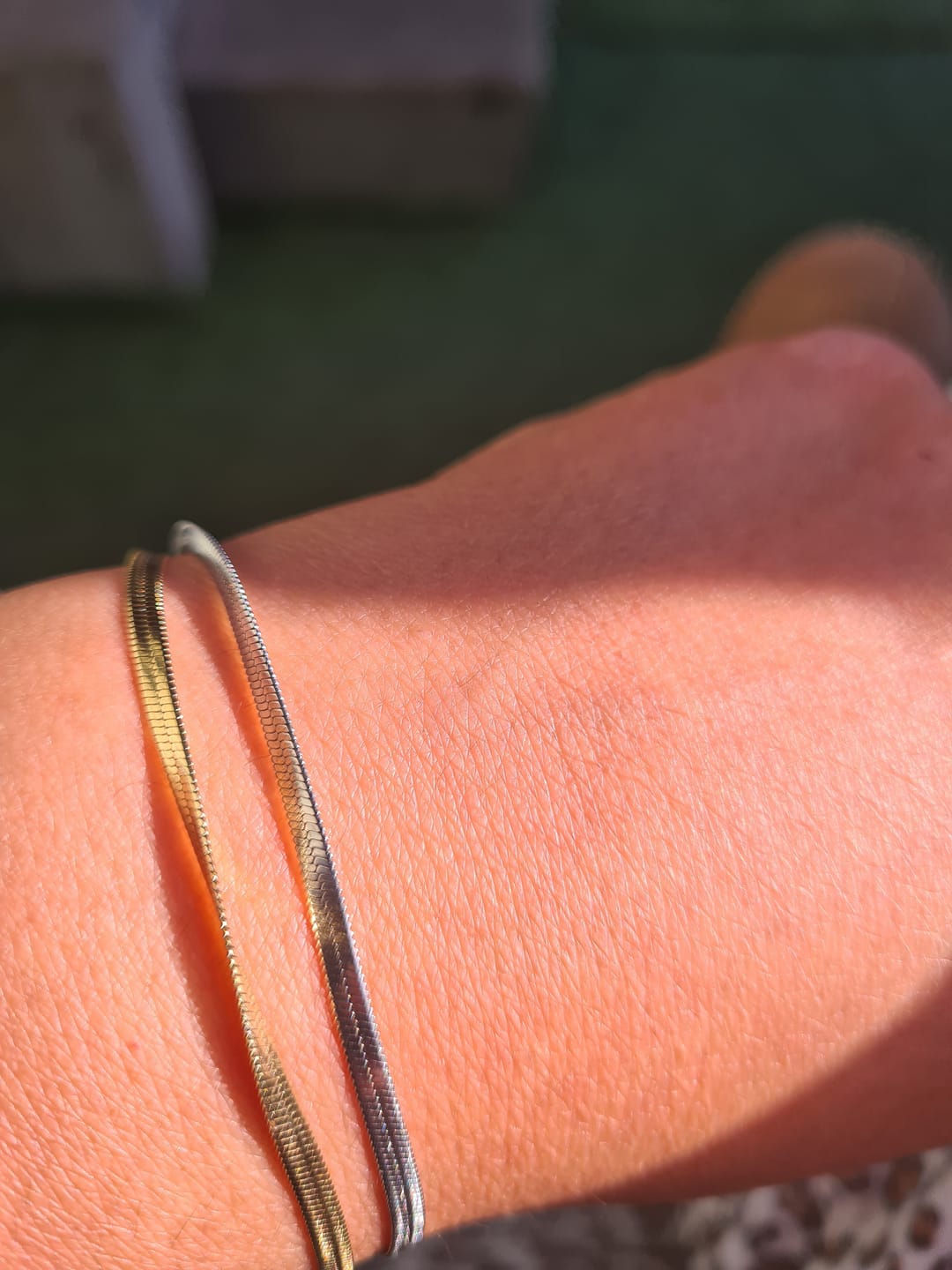 Customer photo review of Lily Gold/Silver Bracelet