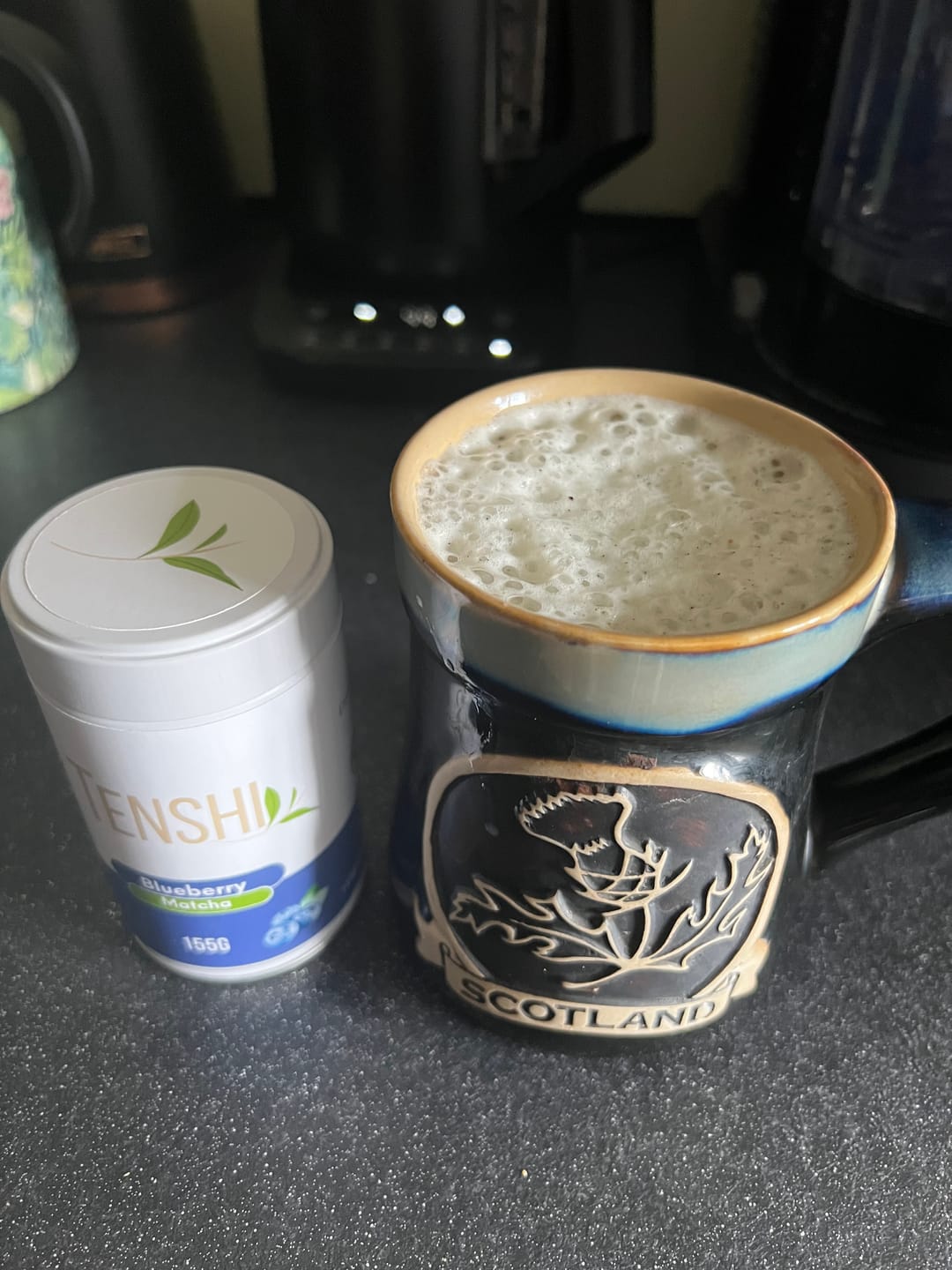 Customer photo review of Blueberry Matcha Blend