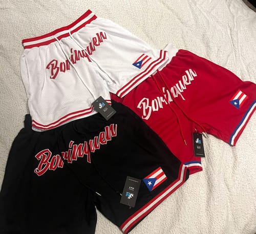 Customer photo review of Puerto Rico 'Borinquen' Basketball Shorts