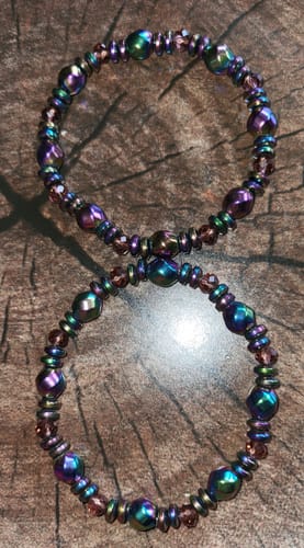 Customer photo review of Bracelet Magnétique Arc-en-Ciel