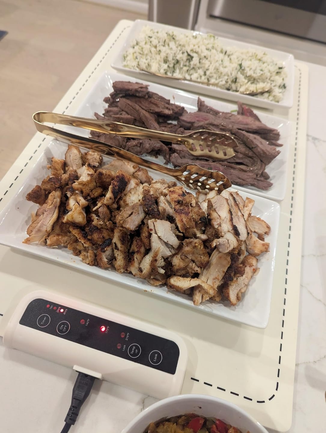 Customer photo review of Flexible Food Warming Mat