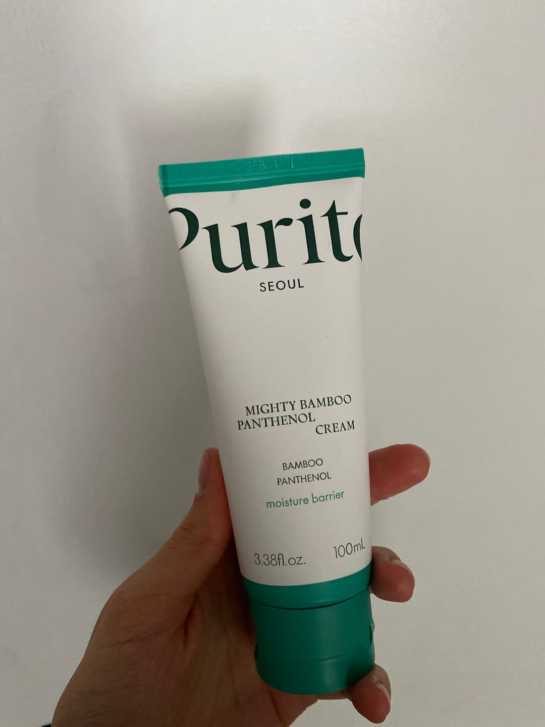 Customer photo review of Krēms sejai ar pantenolu PURITO Mighty Bamboo Panthenol Cream
