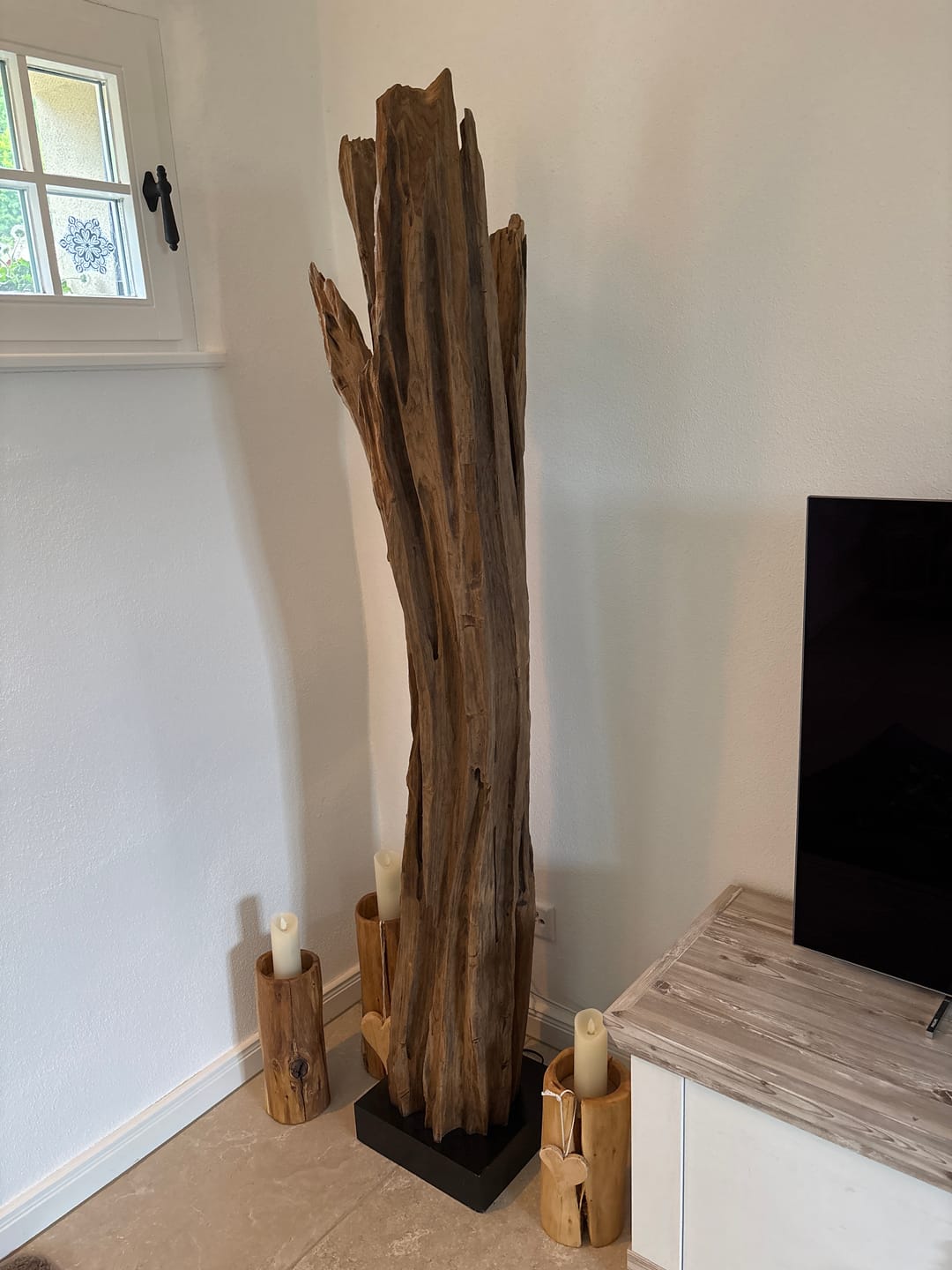Customer photo review of Teakholz Stehlampe ALMA | Höhe 180 cm