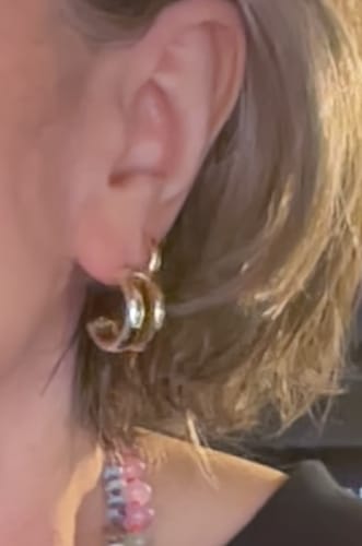 Customer photo review of Lucia Earrings